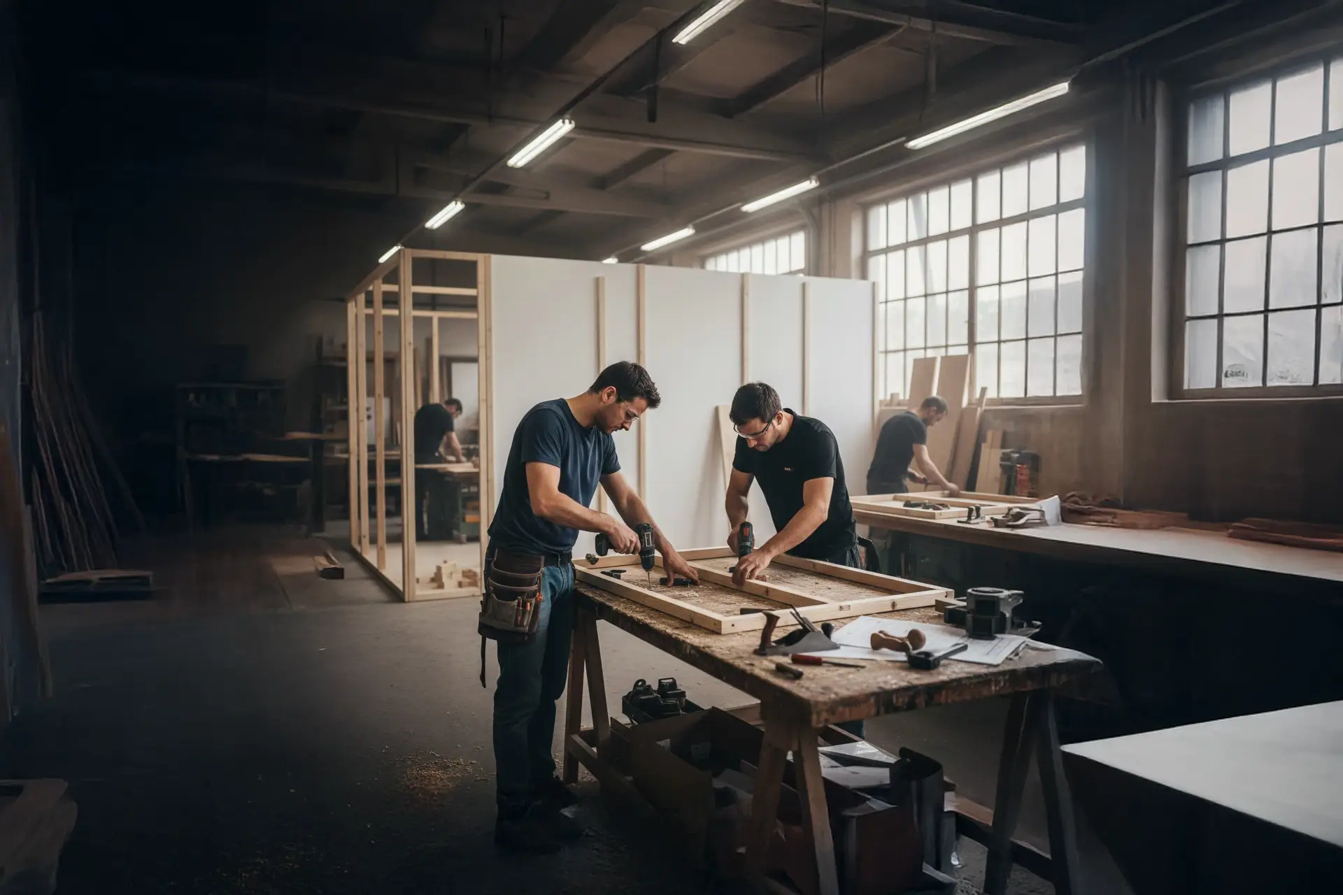 EU Production phase - certified exhibition stand manufacturing