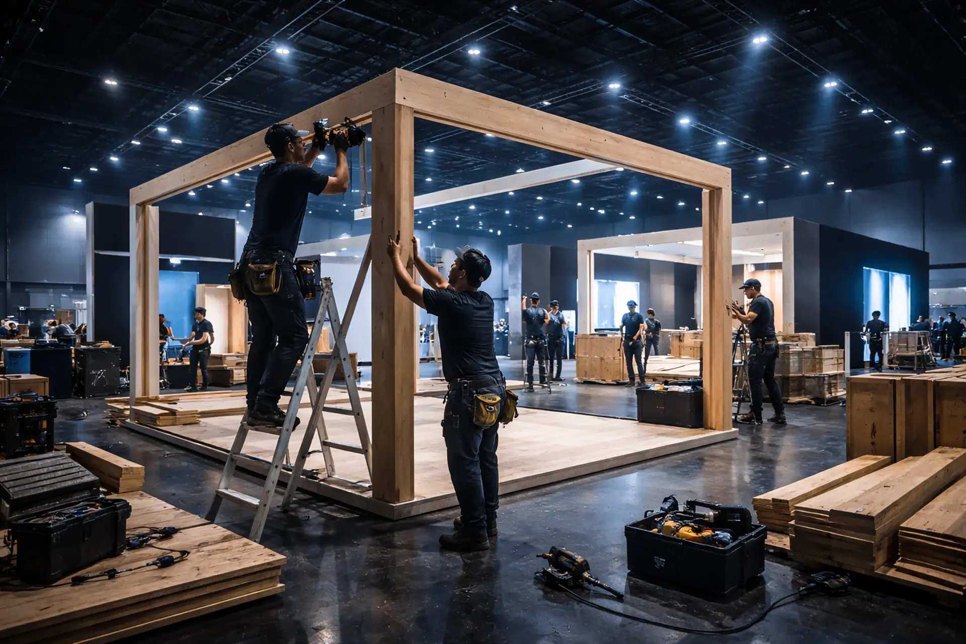 On-Site Execution phase - exhibition stand installation and supervision
